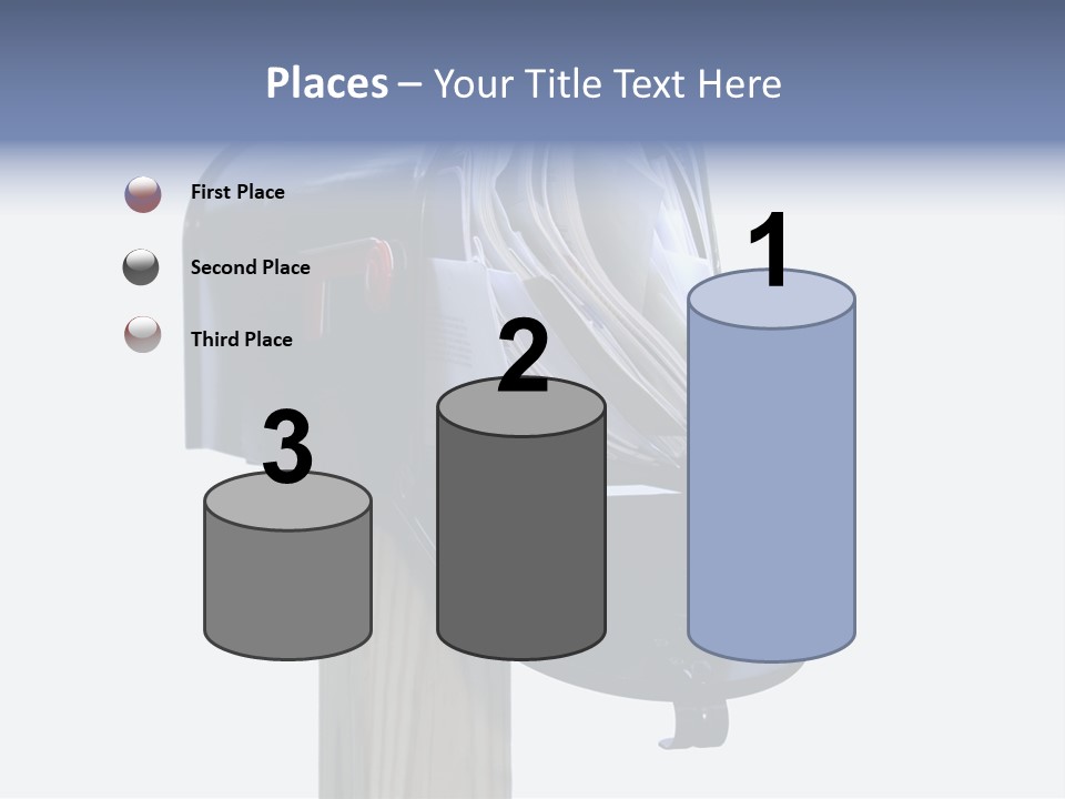 Mail Box Overflowing With Mail, Bills, Junk Mail, E-Mails And Other Unwanted Correspondence PowerPoint Template