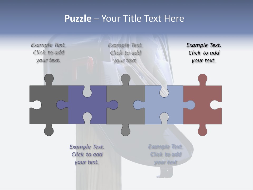 Mail Box Overflowing With Mail, Bills, Junk Mail, E-Mails And Other Unwanted Correspondence PowerPoint Template