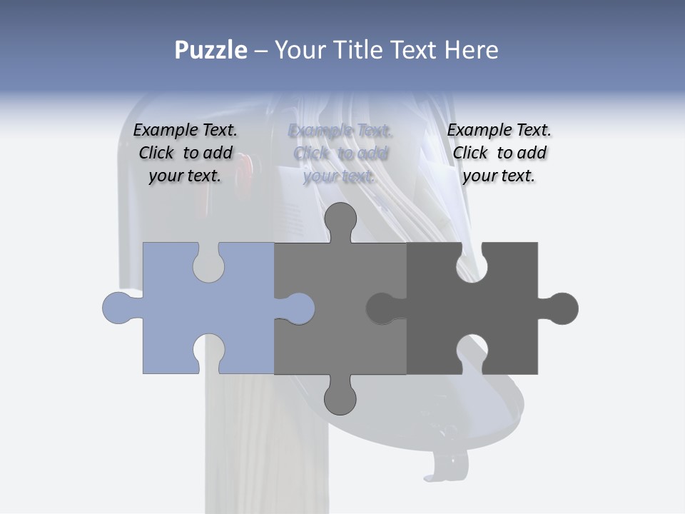 Mail Box Overflowing With Mail, Bills, Junk Mail, E-Mails And Other Unwanted Correspondence PowerPoint Template