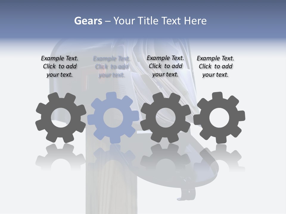 Mail Box Overflowing With Mail, Bills, Junk Mail, E-Mails And Other Unwanted Correspondence PowerPoint Template