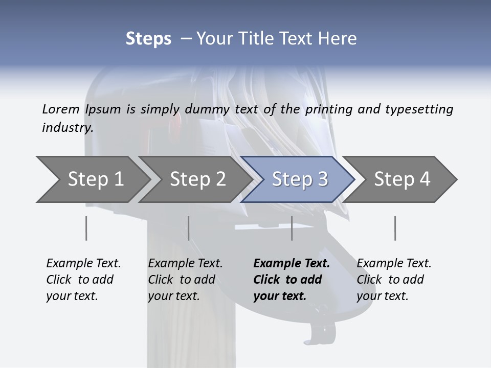 Mail Box Overflowing With Mail, Bills, Junk Mail, E-Mails And Other Unwanted Correspondence PowerPoint Template