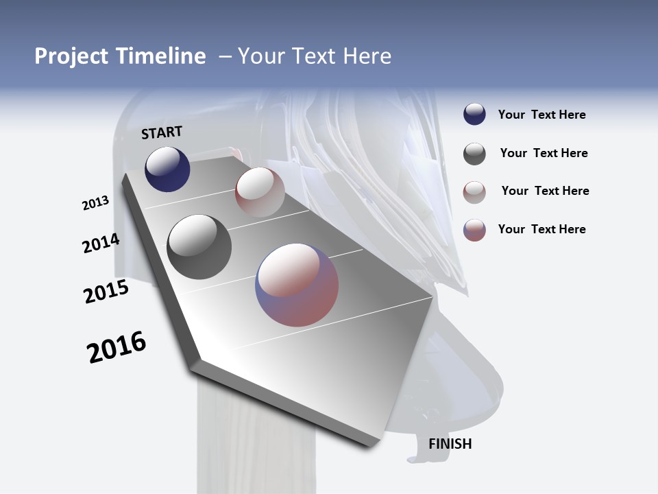 Mail Box Overflowing With Mail, Bills, Junk Mail, E-Mails And Other Unwanted Correspondence PowerPoint Template