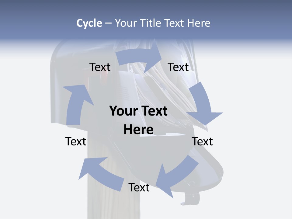 Mail Box Overflowing With Mail, Bills, Junk Mail, E-Mails And Other Unwanted Correspondence PowerPoint Template