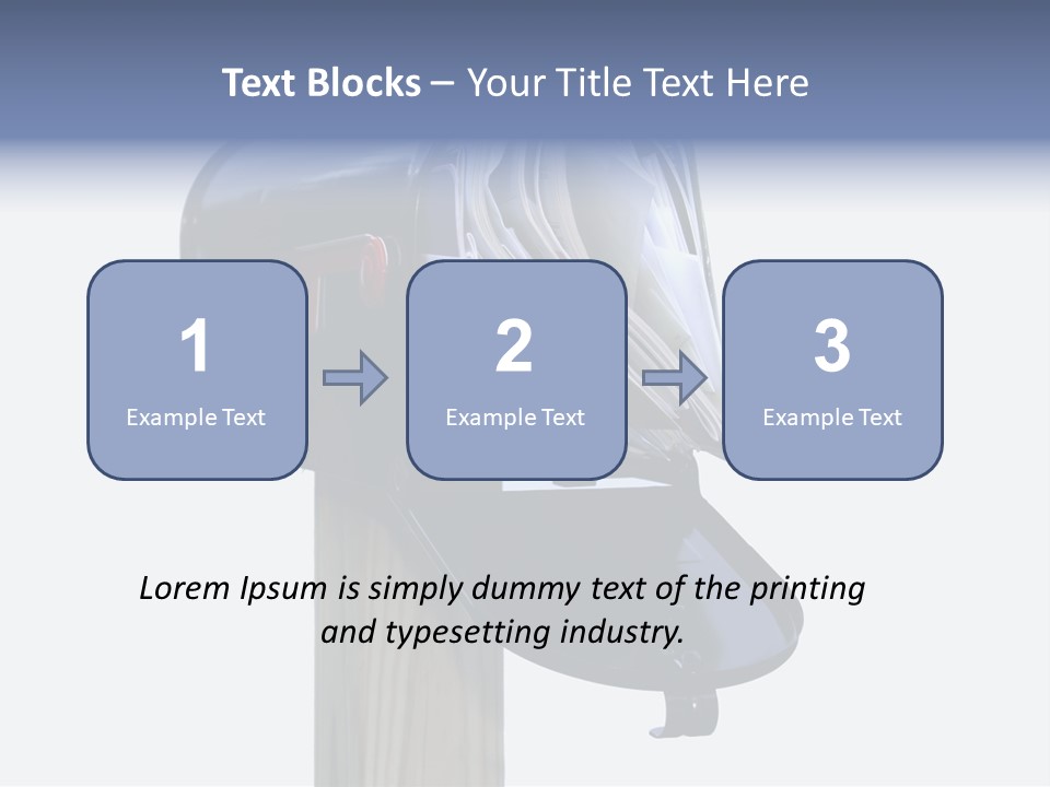 Mail Box Overflowing With Mail, Bills, Junk Mail, E-Mails And Other Unwanted Correspondence PowerPoint Template