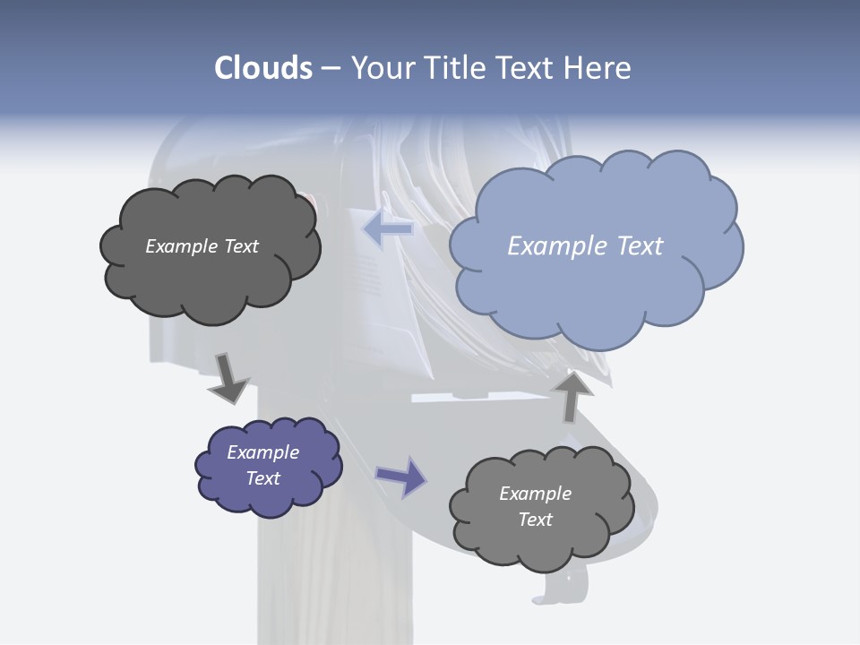 Mail Box Overflowing With Mail, Bills, Junk Mail, E-Mails And Other Unwanted Correspondence PowerPoint Template
