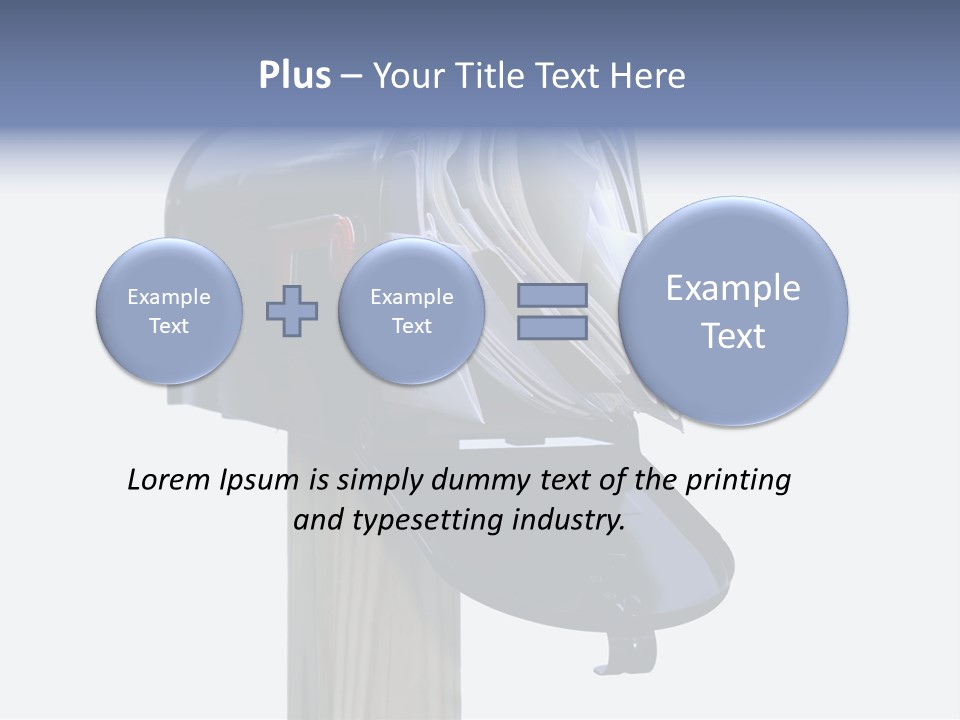 Mail Box Overflowing With Mail, Bills, Junk Mail, E-Mails And Other Unwanted Correspondence PowerPoint Template