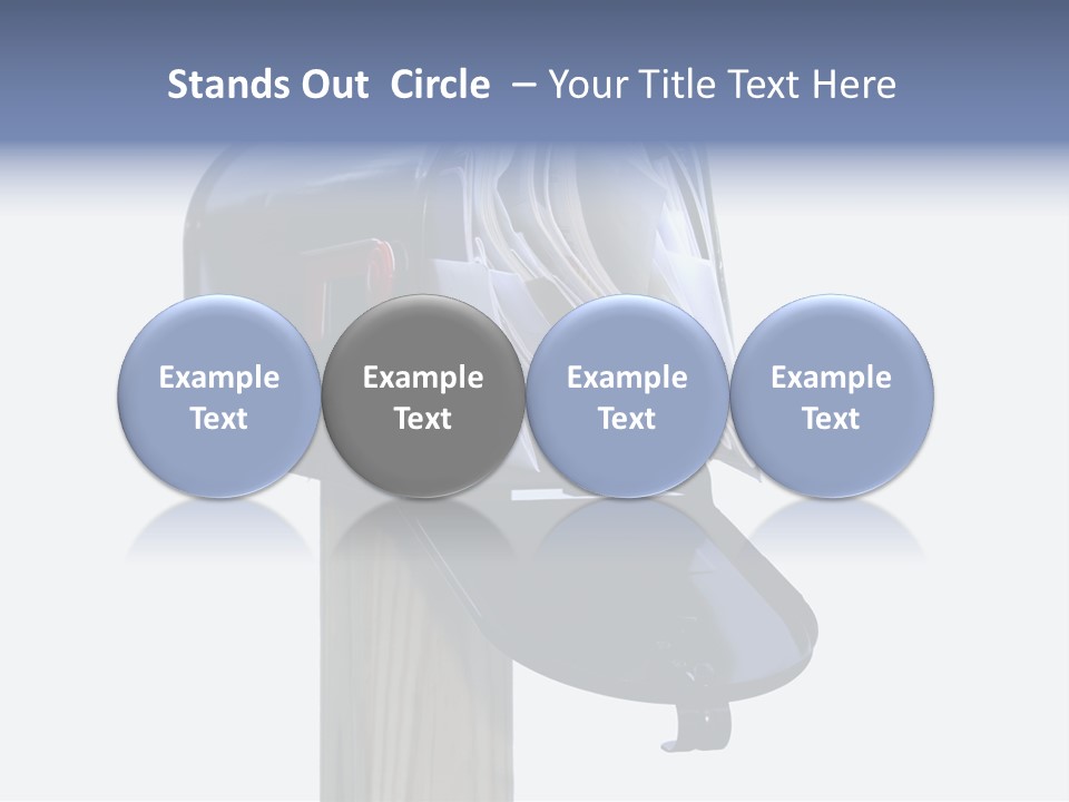 Mail Box Overflowing With Mail, Bills, Junk Mail, E-Mails And Other Unwanted Correspondence PowerPoint Template