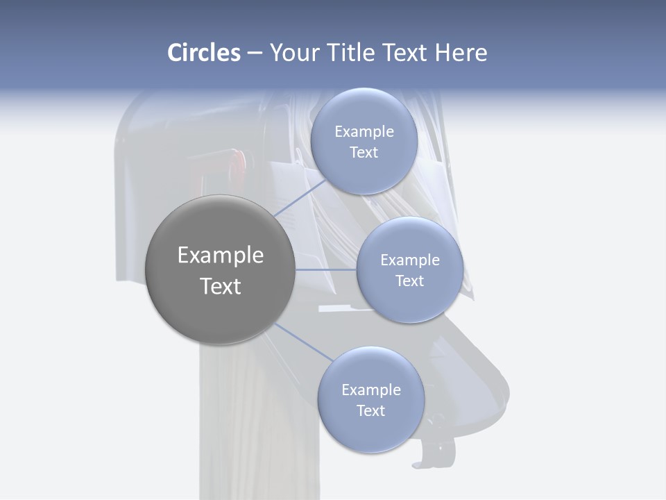 Mail Box Overflowing With Mail, Bills, Junk Mail, E-Mails And Other Unwanted Correspondence PowerPoint Template