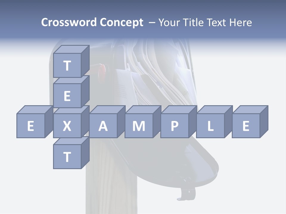Mail Box Overflowing With Mail, Bills, Junk Mail, E-Mails And Other Unwanted Correspondence PowerPoint Template