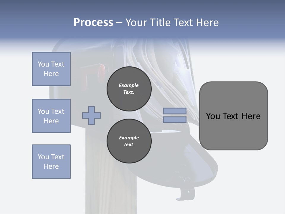 Mail Box Overflowing With Mail, Bills, Junk Mail, E-Mails And Other Unwanted Correspondence PowerPoint Template