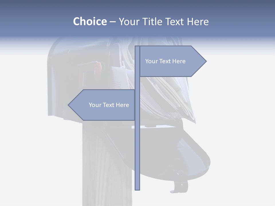 Mail Box Overflowing With Mail, Bills, Junk Mail, E-Mails And Other Unwanted Correspondence PowerPoint Template
