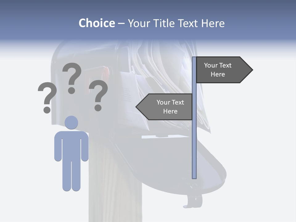 Mail Box Overflowing With Mail, Bills, Junk Mail, E-Mails And Other Unwanted Correspondence PowerPoint Template