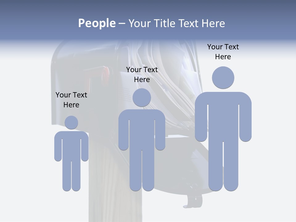 Mail Box Overflowing With Mail, Bills, Junk Mail, E-Mails And Other Unwanted Correspondence PowerPoint Template