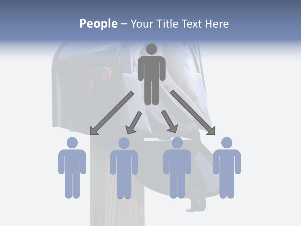 Mail Box Overflowing With Mail, Bills, Junk Mail, E-Mails And Other Unwanted Correspondence PowerPoint Template