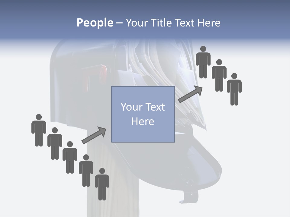 Mail Box Overflowing With Mail, Bills, Junk Mail, E-Mails And Other Unwanted Correspondence PowerPoint Template