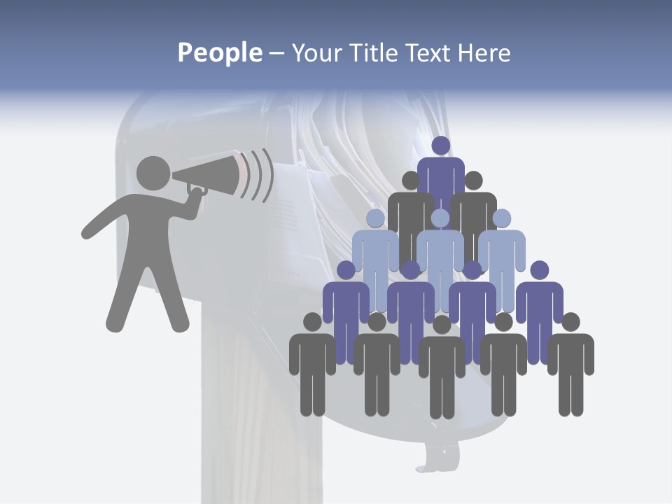 Mail Box Overflowing With Mail, Bills, Junk Mail, E-Mails And Other Unwanted Correspondence PowerPoint Template