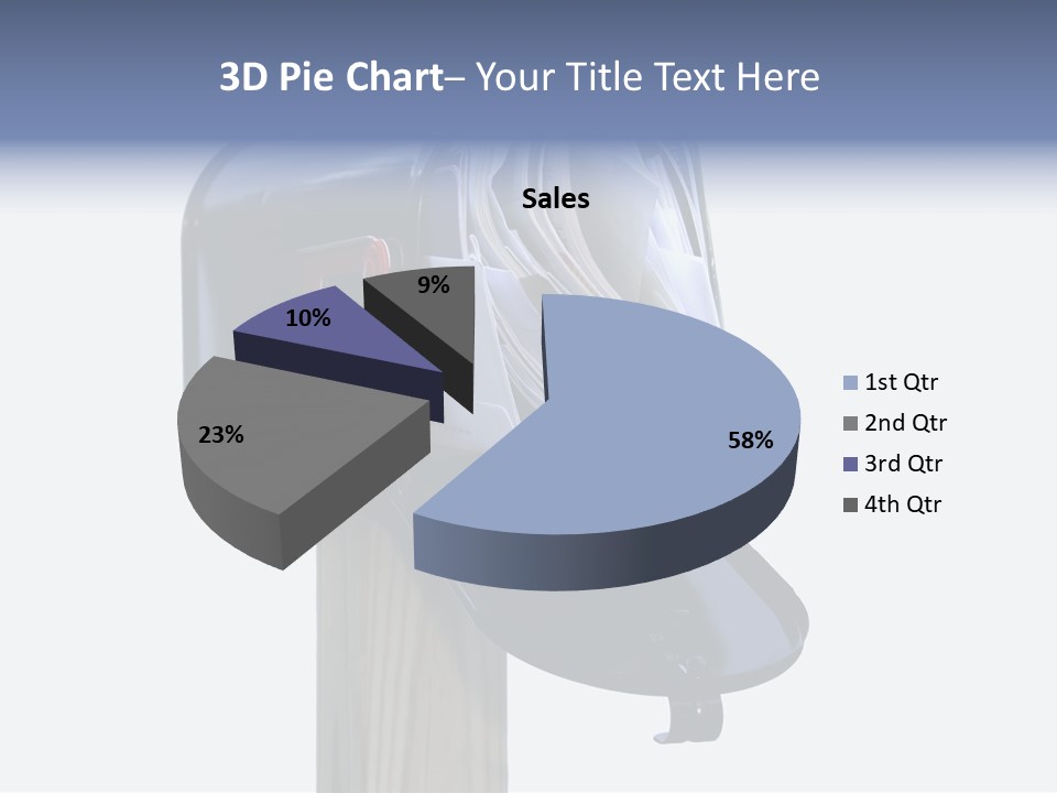 Mail Box Overflowing With Mail, Bills, Junk Mail, E-Mails And Other Unwanted Correspondence PowerPoint Template
