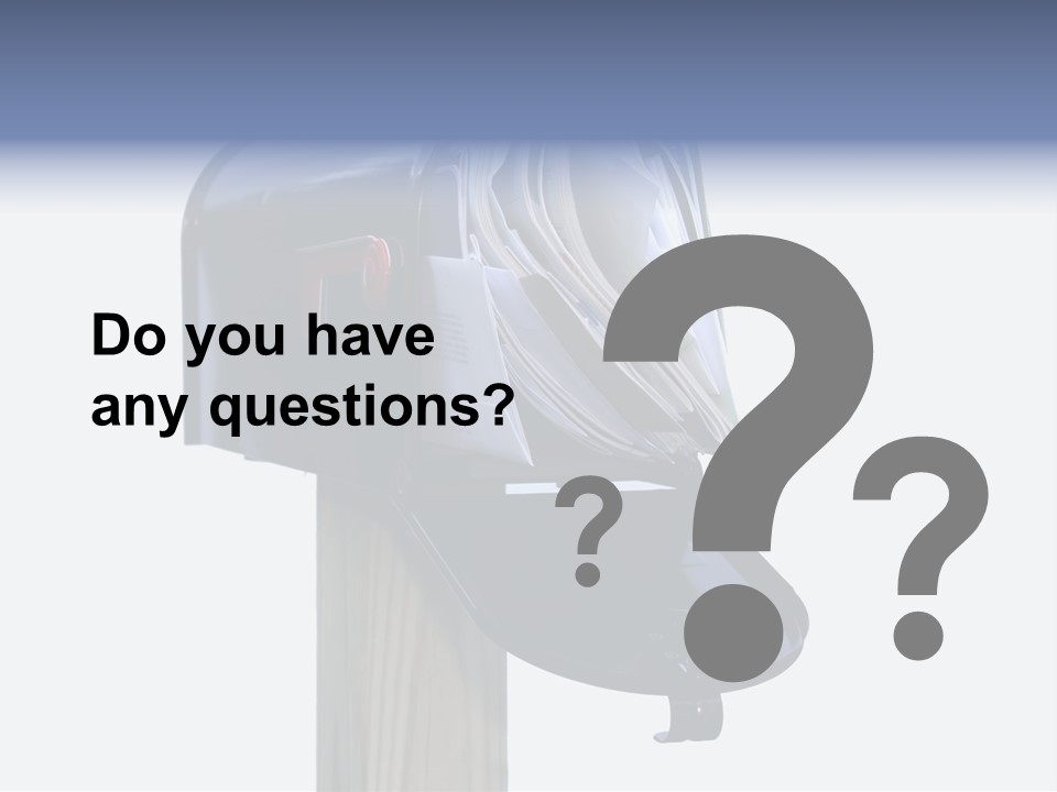 Mail Box Overflowing With Mail, Bills, Junk Mail, E-Mails And Other Unwanted Correspondence PowerPoint Template