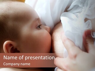 A Person Holding A Baby In Their Arms PowerPoint Template