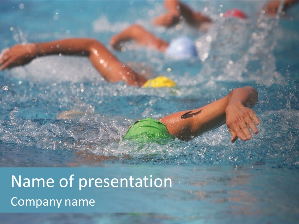 Freestyle Triathlon Race PowerPoint Template