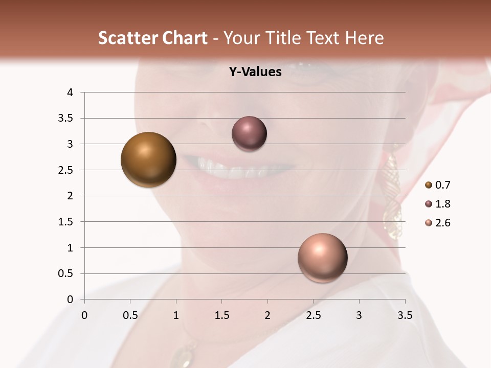 A Cancer Patient Wearing A Scarf To Hide Her Baldness. First In A Sequence Of Gradually Removing The Scarf. PowerPoint Template