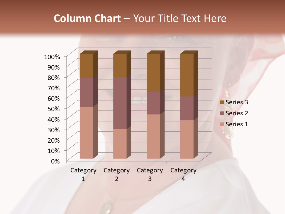 A Cancer Patient Wearing A Scarf To Hide Her Baldness. First In A Sequence Of Gradually Removing The Scarf. PowerPoint Template