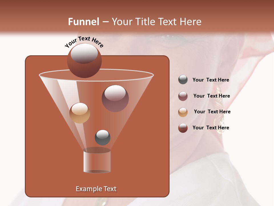 A Cancer Patient Wearing A Scarf To Hide Her Baldness. First In A Sequence Of Gradually Removing The Scarf. PowerPoint Template