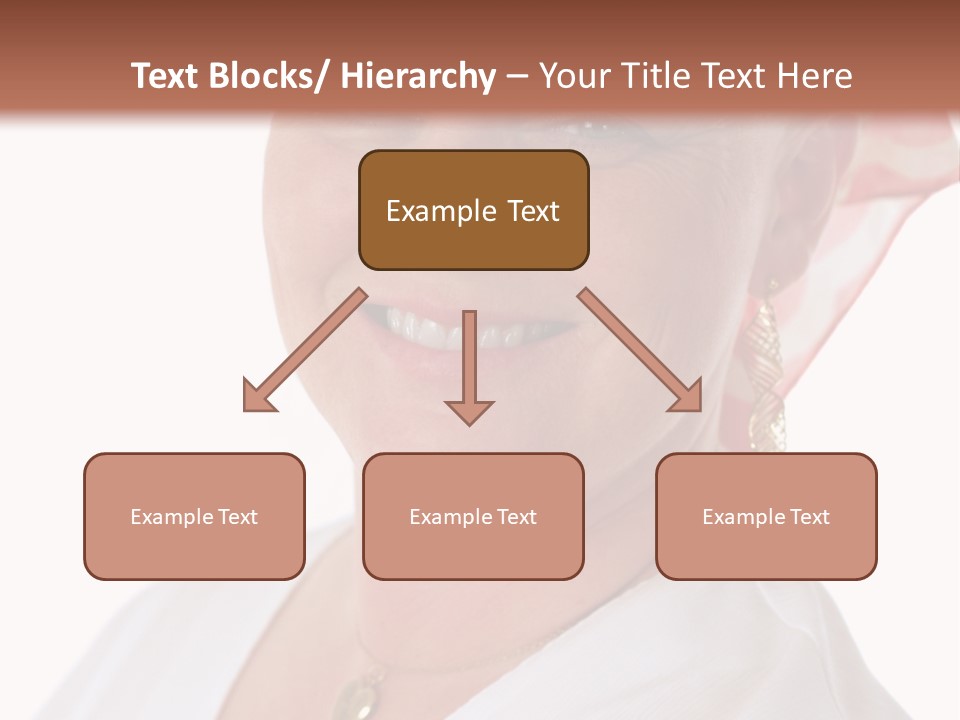 A Cancer Patient Wearing A Scarf To Hide Her Baldness. First In A Sequence Of Gradually Removing The Scarf. PowerPoint Template