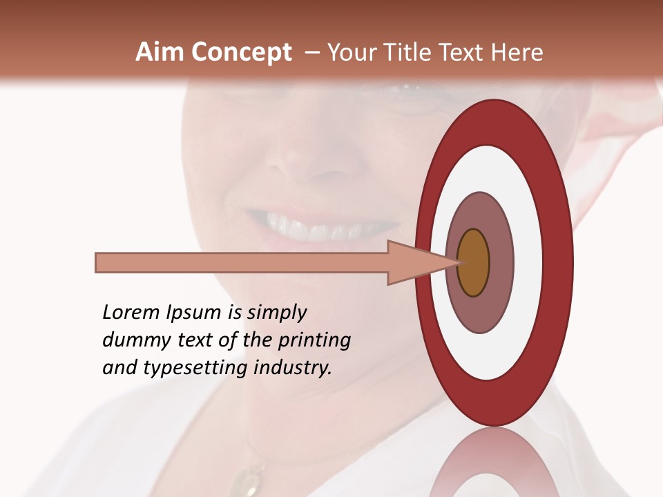 A Cancer Patient Wearing A Scarf To Hide Her Baldness. First In A Sequence Of Gradually Removing The Scarf. PowerPoint Template