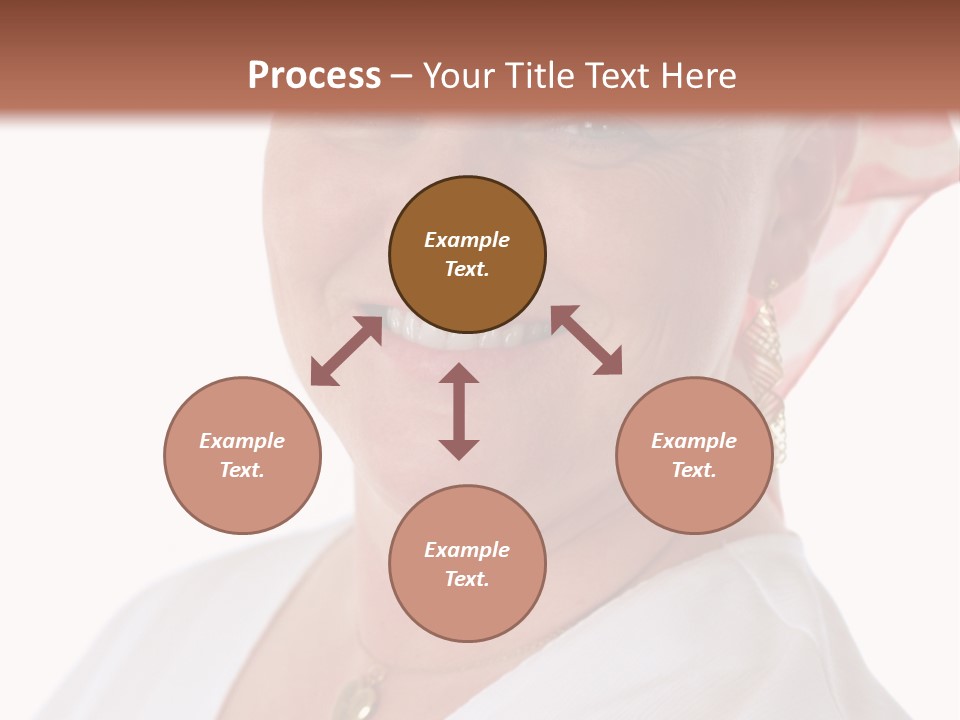 A Cancer Patient Wearing A Scarf To Hide Her Baldness. First In A Sequence Of Gradually Removing The Scarf. PowerPoint Template