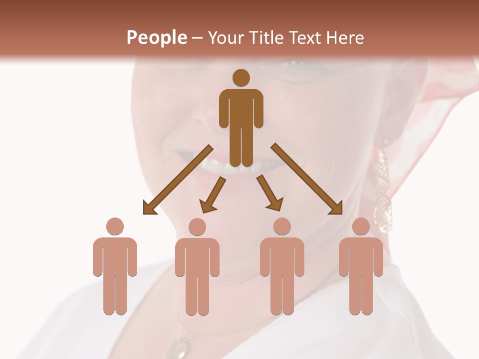 A Cancer Patient Wearing A Scarf To Hide Her Baldness. First In A Sequence Of Gradually Removing The Scarf. PowerPoint Template