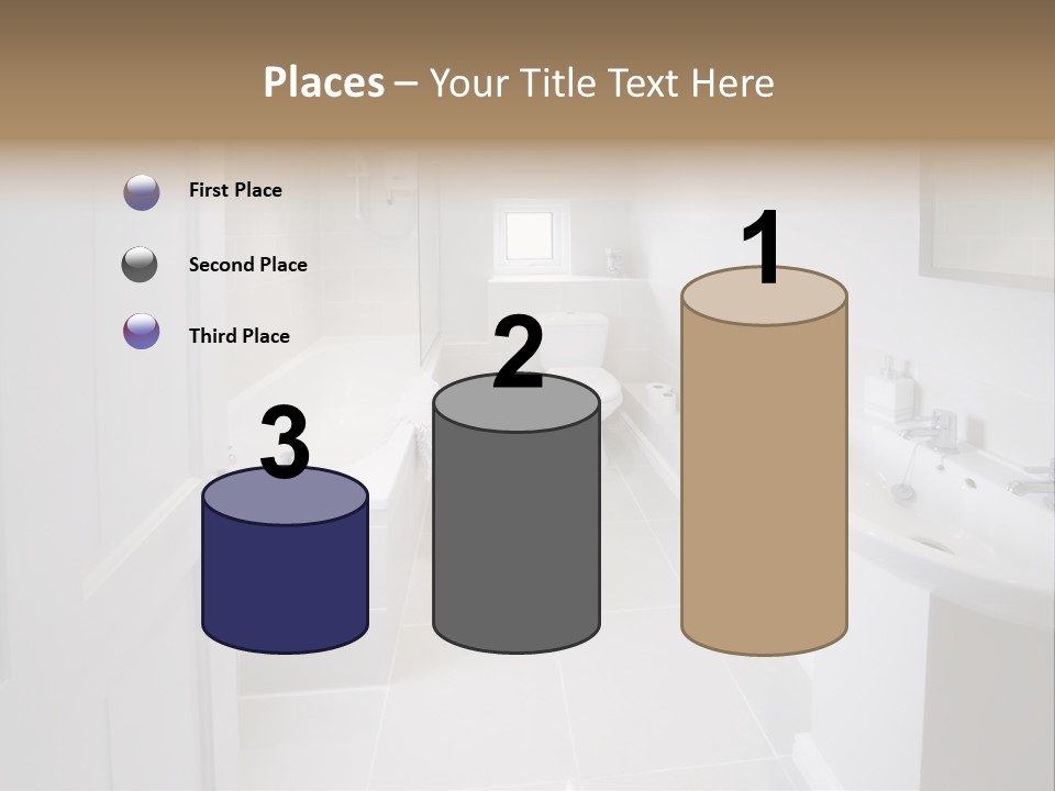 Bathroom Sink Shower Loo Toilet Bath Sink PowerPoint Template