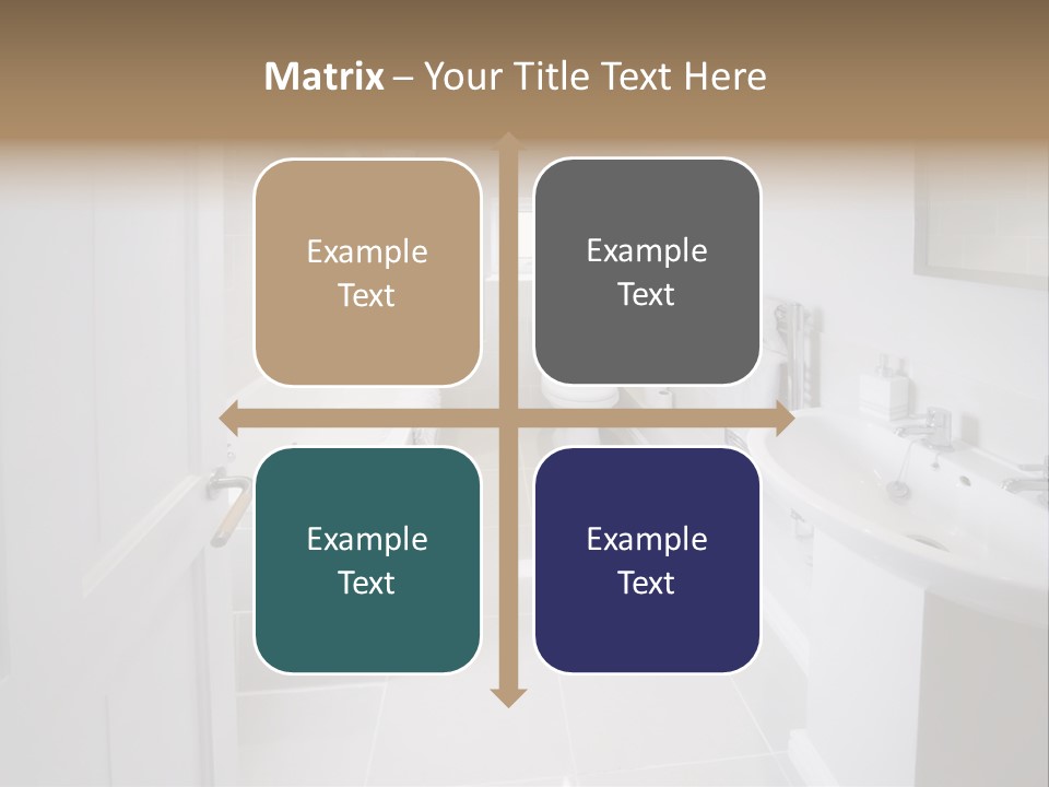 Bathroom Sink Shower Loo Toilet Bath Sink PowerPoint Template