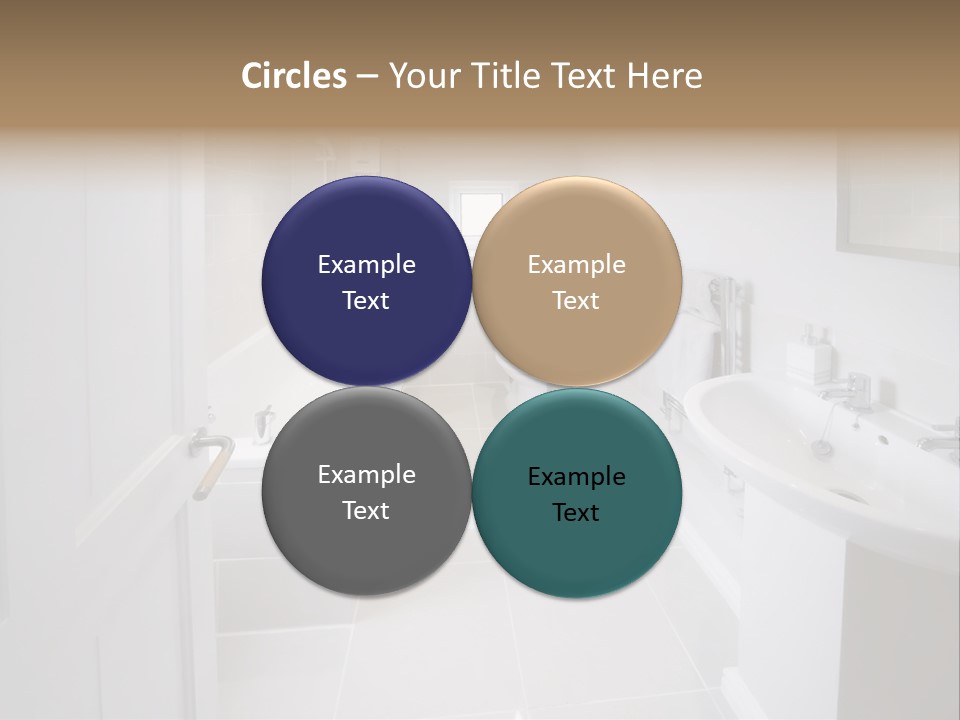 Bathroom Sink Shower Loo Toilet Bath Sink PowerPoint Template