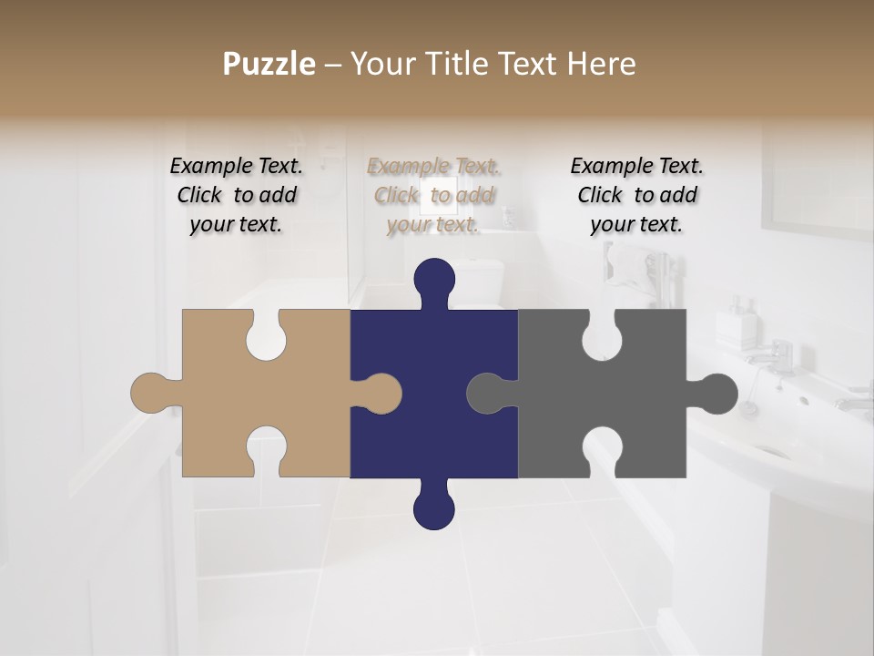 Bathroom Sink Shower Loo Toilet Bath Sink PowerPoint Template