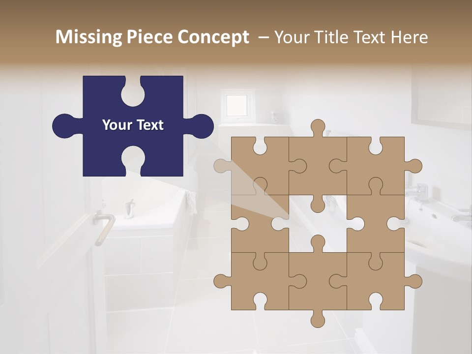 Bathroom Sink Shower Loo Toilet Bath Sink PowerPoint Template