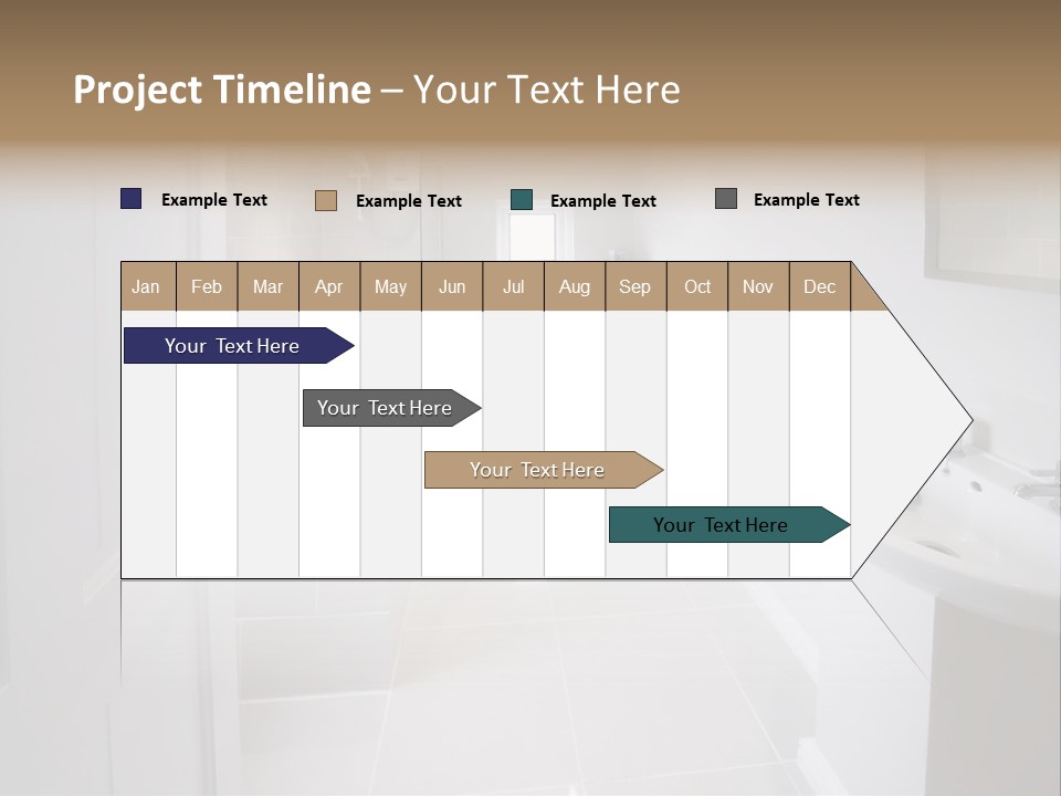 Bathroom Sink Shower Loo Toilet Bath Sink PowerPoint Template