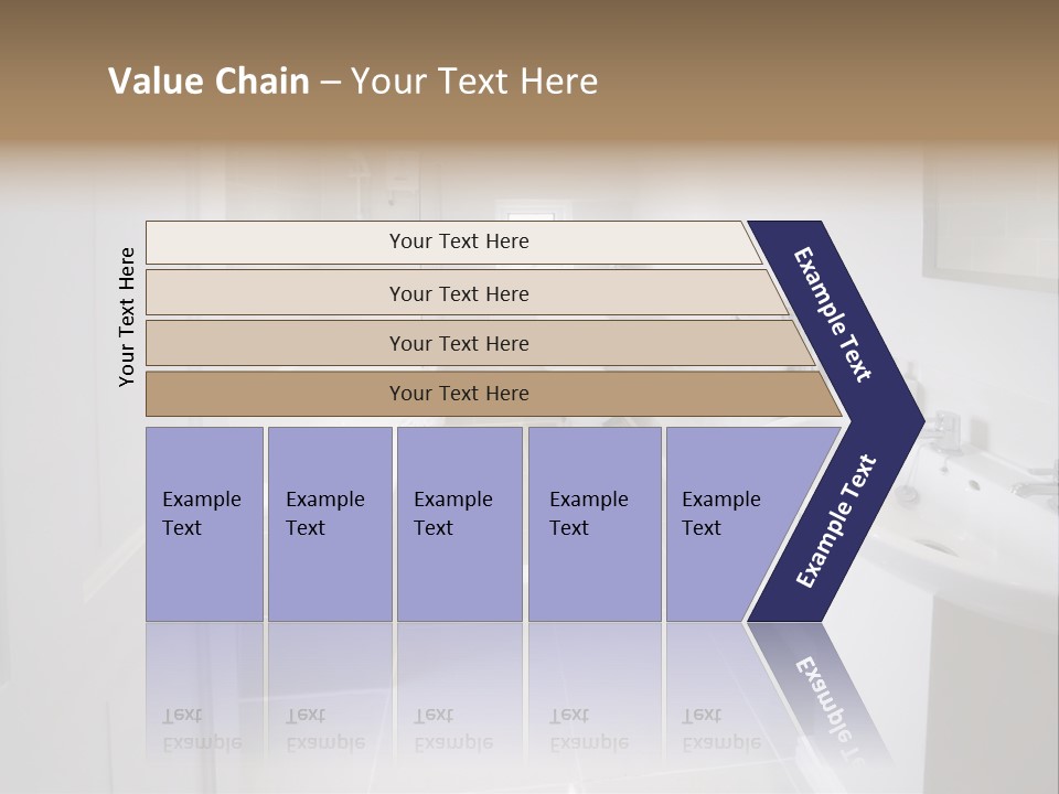 Bathroom Sink Shower Loo Toilet Bath Sink PowerPoint Template