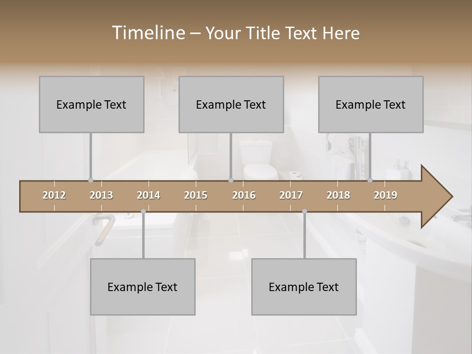Bathroom Sink Shower Loo Toilet Bath Sink PowerPoint Template