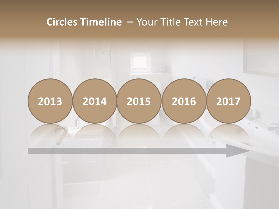 Bathroom Sink Shower Loo Toilet Bath Sink PowerPoint Template