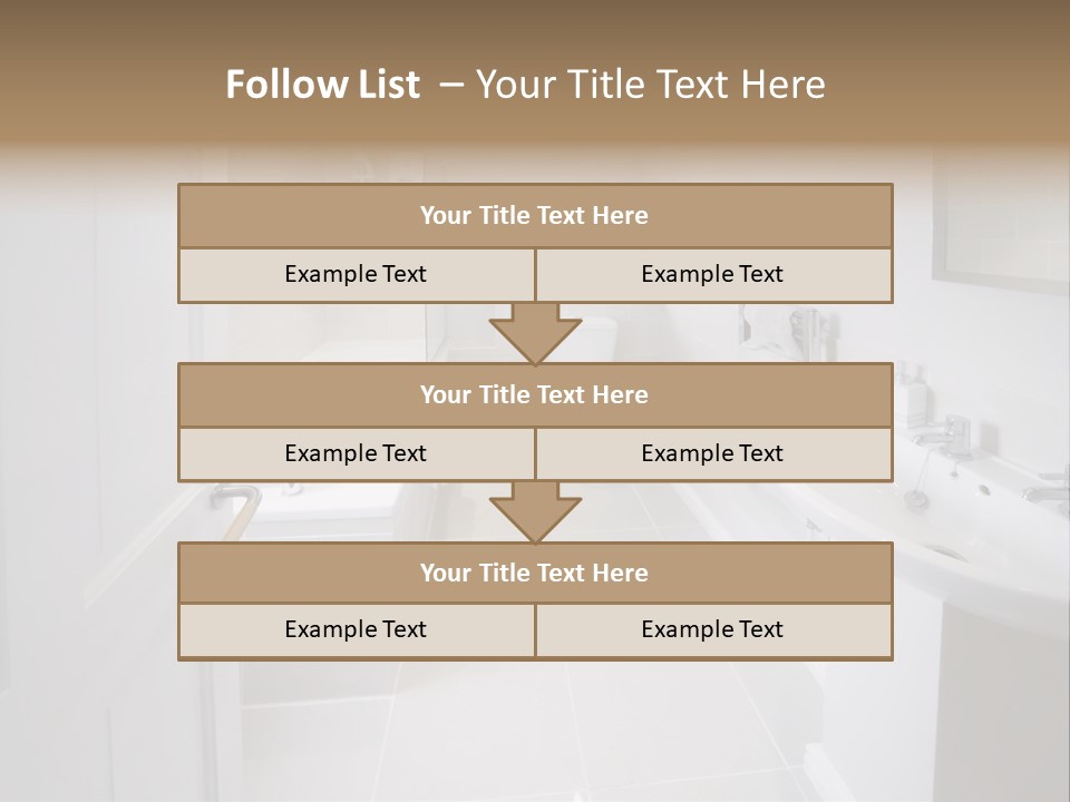 Bathroom Sink Shower Loo Toilet Bath Sink PowerPoint Template