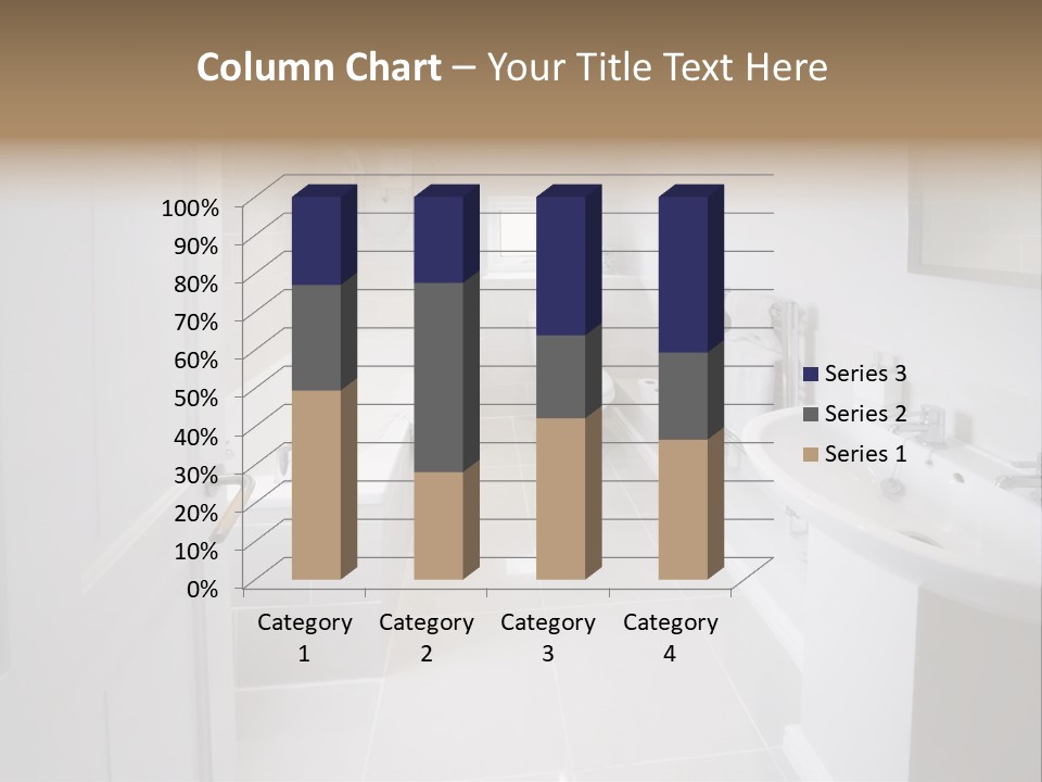 Bathroom Sink Shower Loo Toilet Bath Sink PowerPoint Template