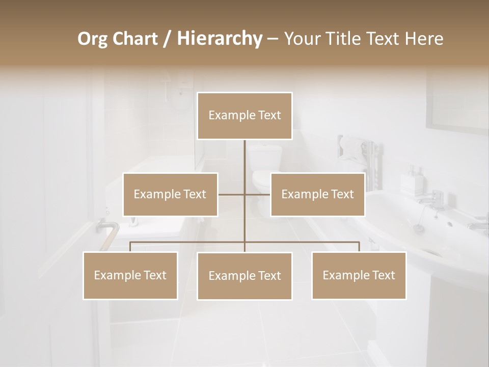 Bathroom Sink Shower Loo Toilet Bath Sink PowerPoint Template