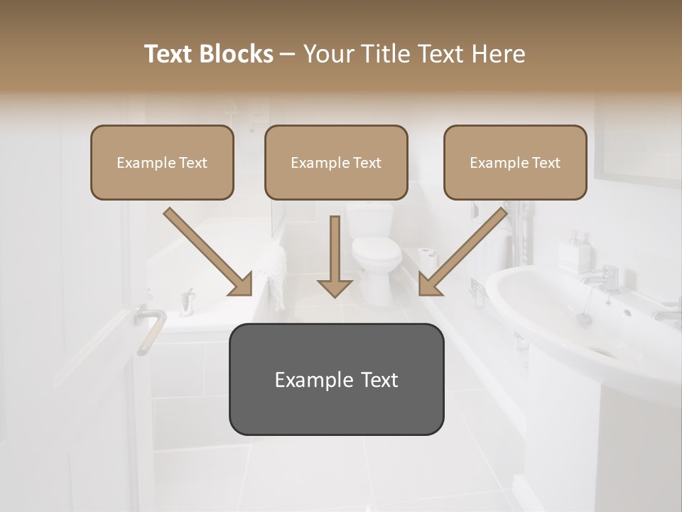 Bathroom Sink Shower Loo Toilet Bath Sink PowerPoint Template