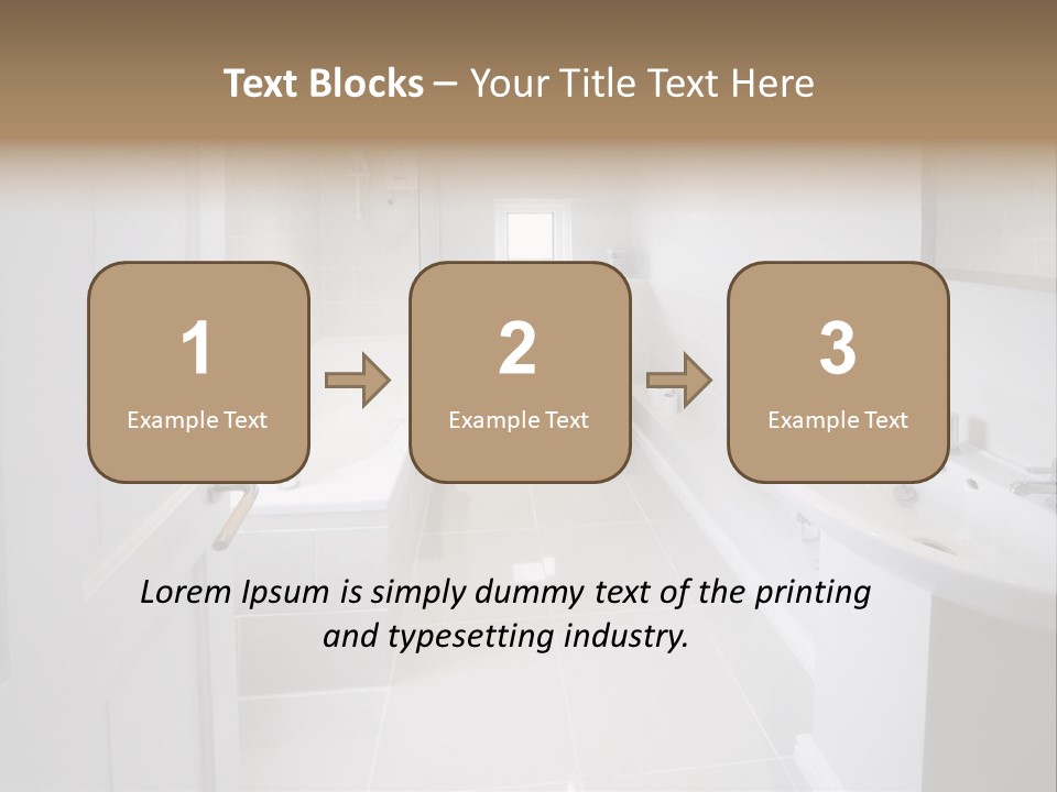 Bathroom Sink Shower Loo Toilet Bath Sink PowerPoint Template