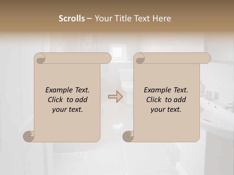 Bathroom Sink Shower Loo Toilet Bath Sink PowerPoint Template