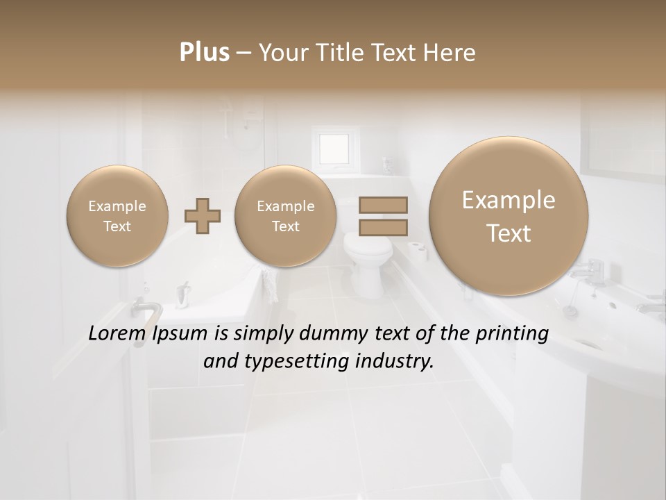 Bathroom Sink Shower Loo Toilet Bath Sink PowerPoint Template