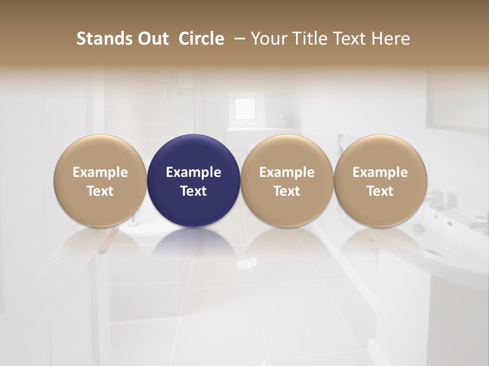 Bathroom Sink Shower Loo Toilet Bath Sink PowerPoint Template