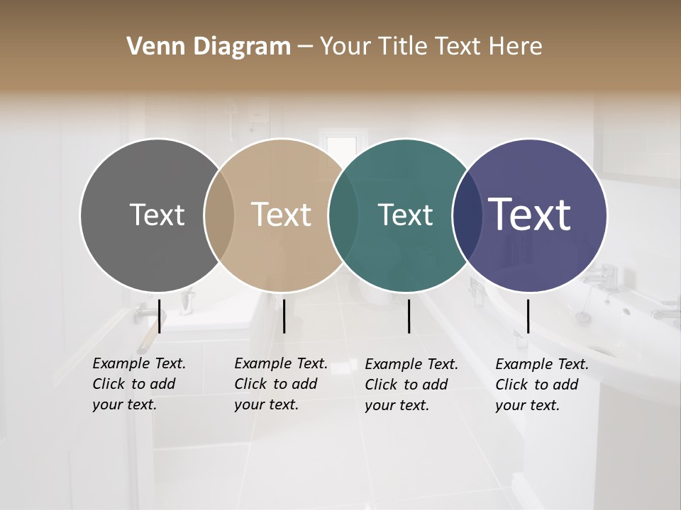 Bathroom Sink Shower Loo Toilet Bath Sink PowerPoint Template