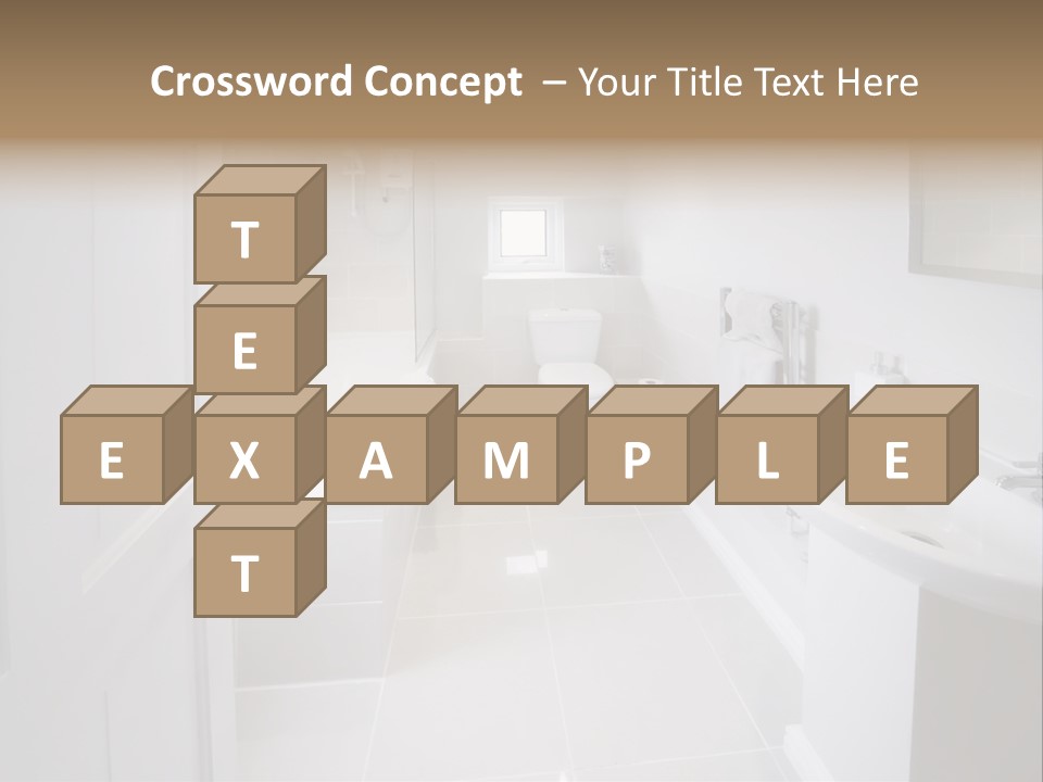 Bathroom Sink Shower Loo Toilet Bath Sink PowerPoint Template